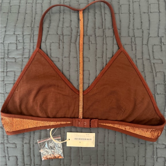 Chan Luu Copper Viscose Jersey Bralette - Picture 4 of 4